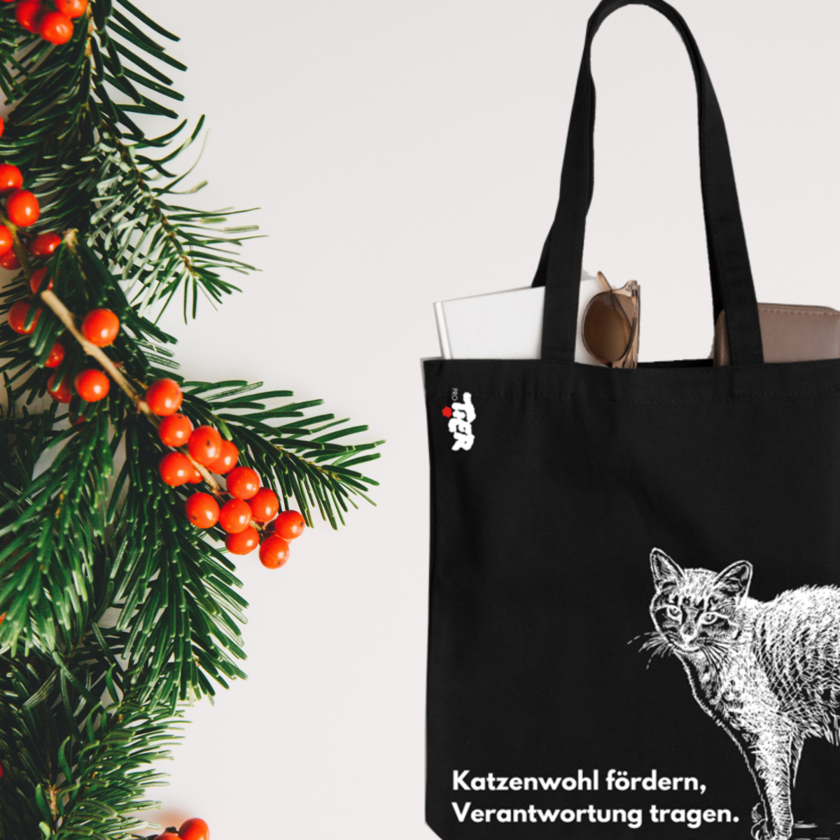 Tragtasche mit Herz / Spendenaktion Katzenkastrationen